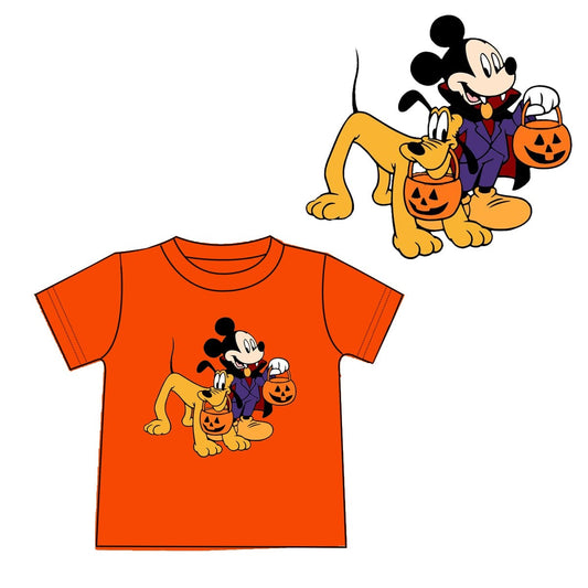 Pluto Halloween Appliqué Shirt - ETA early August