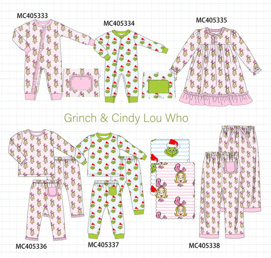 Grinch & Cindy PJs - ETA Early October