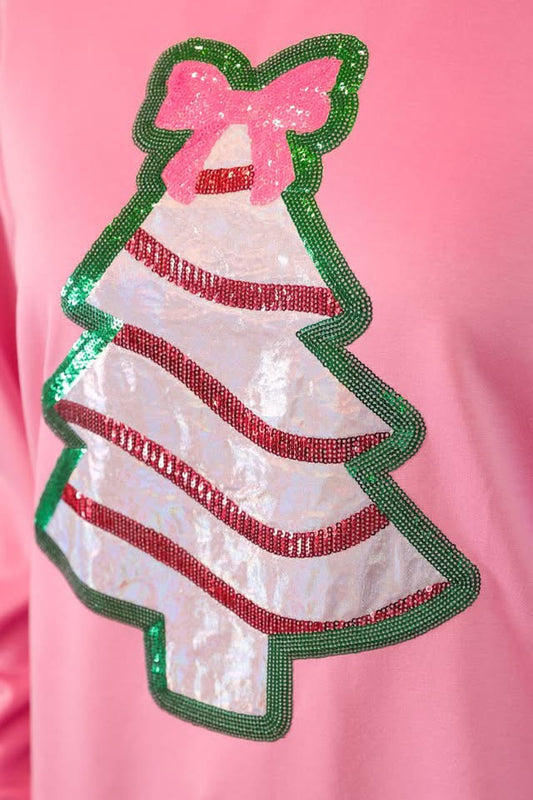 Foil Bow Christmas Treat Luxe Pullovers