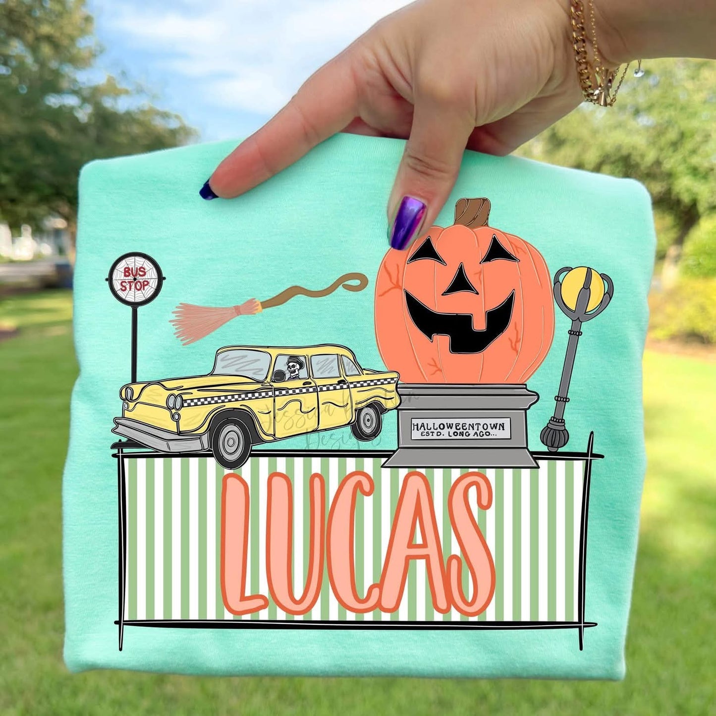 Toddler Personalized Halloween Town Tee