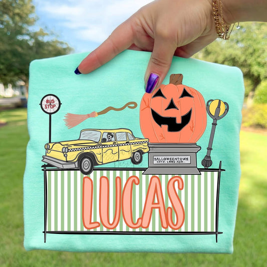 Toddler Personalized Halloween Town Tee