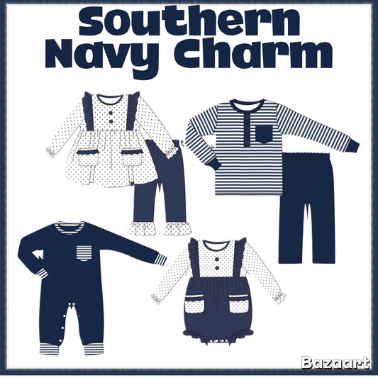 Southern Navy Charm - ETA November