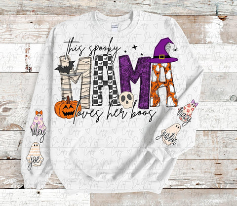 This Spooky Mama Loves Her Boos Graphic Tee
