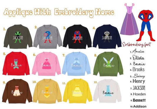 Kids Magical Embroidered Personalized Sweaters-ETA NOVEMBER