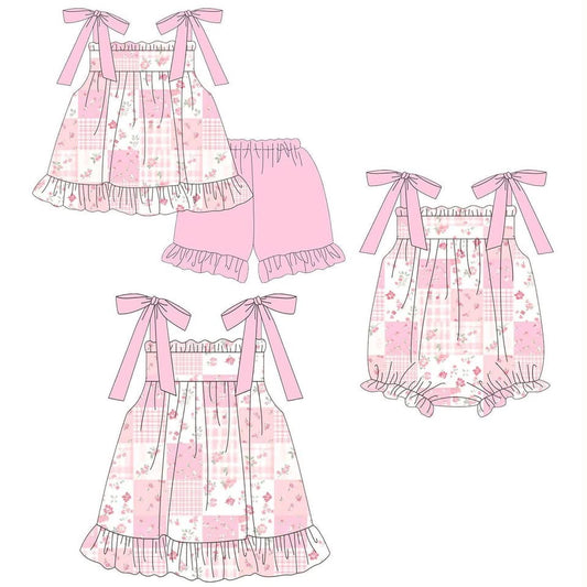 Girls Pink Floral Patchwork Collection-ETA July