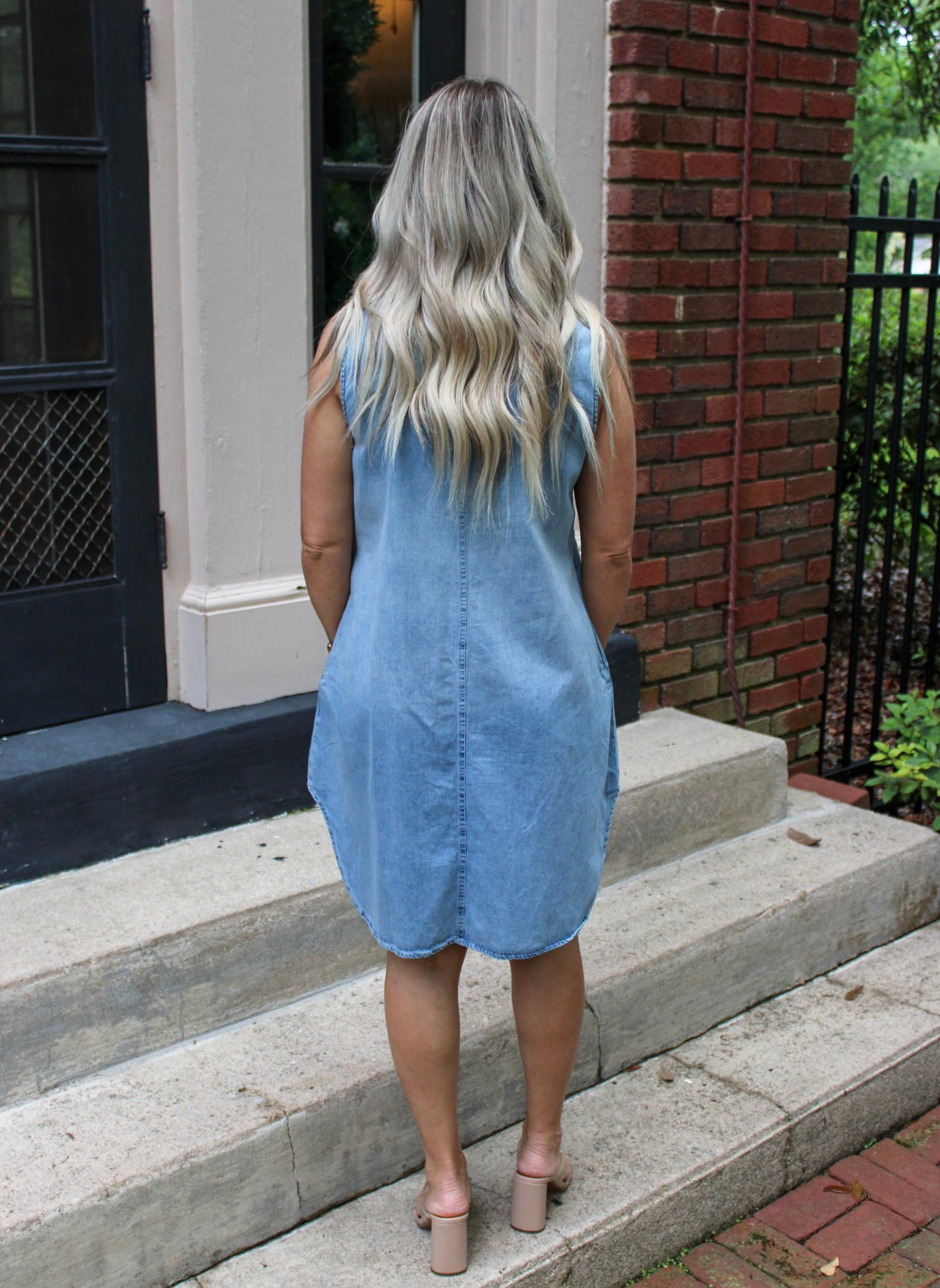 Light Wash Denim Dress LT