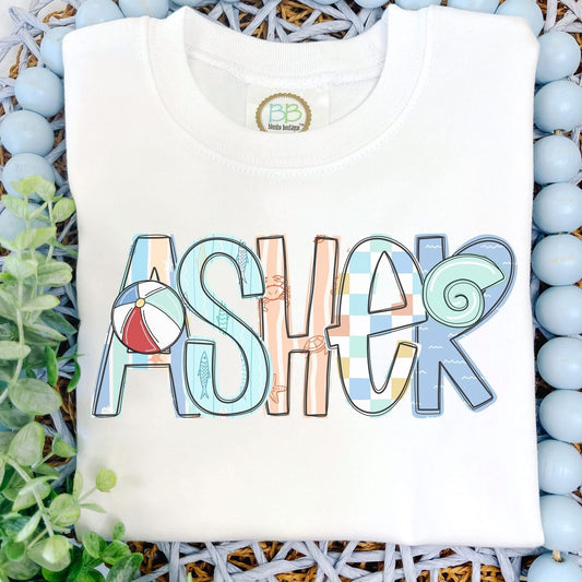 Boys Personalized Shell Tee-Rabbit Skins Brand