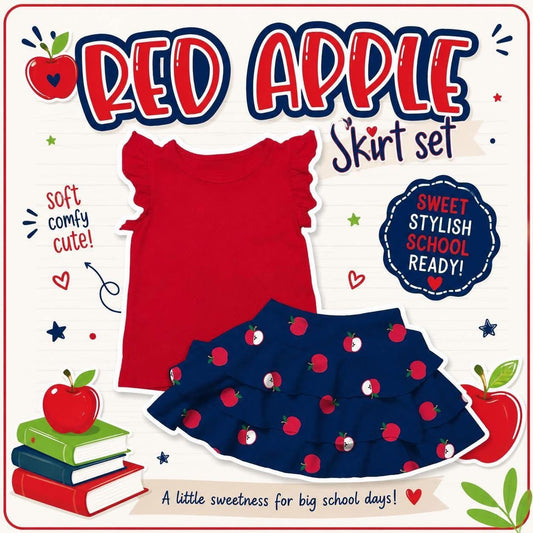 Red Apple Skirt Set-ETA Mid July