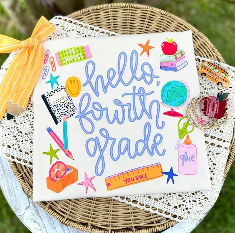 Hello Grade Tee – Back-to-School Favorite