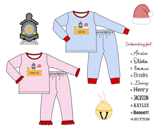 Personalized Hear The Bell Ring Pajama Sets-ETA October