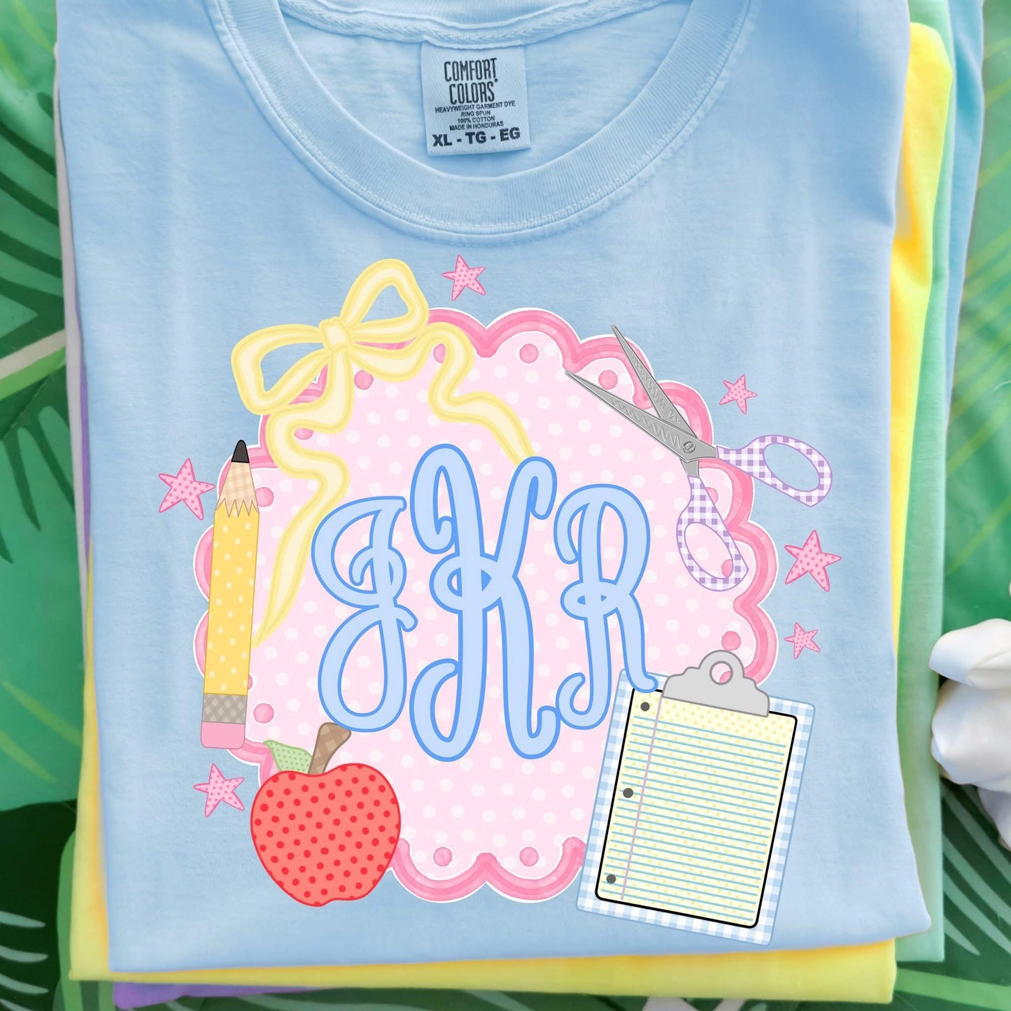Back-to-School Monogram Graphic Tee
