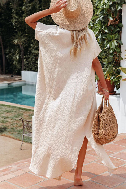 Apricot Button Maxi-ETA LATE MAY