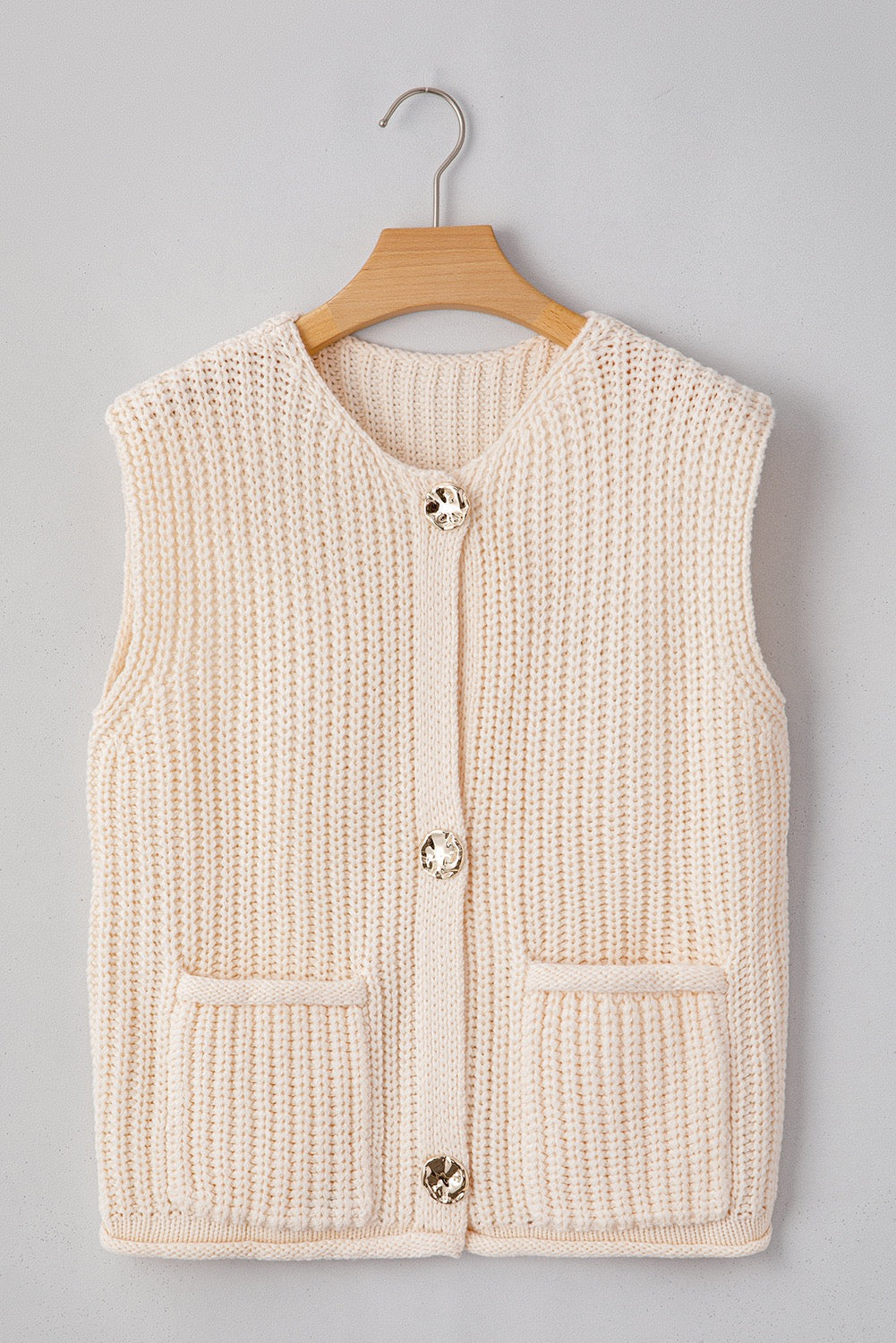 Chunky Knit Sweater Vest December.