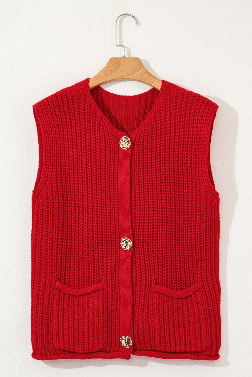 Chunky Knit Sweater Vest December.