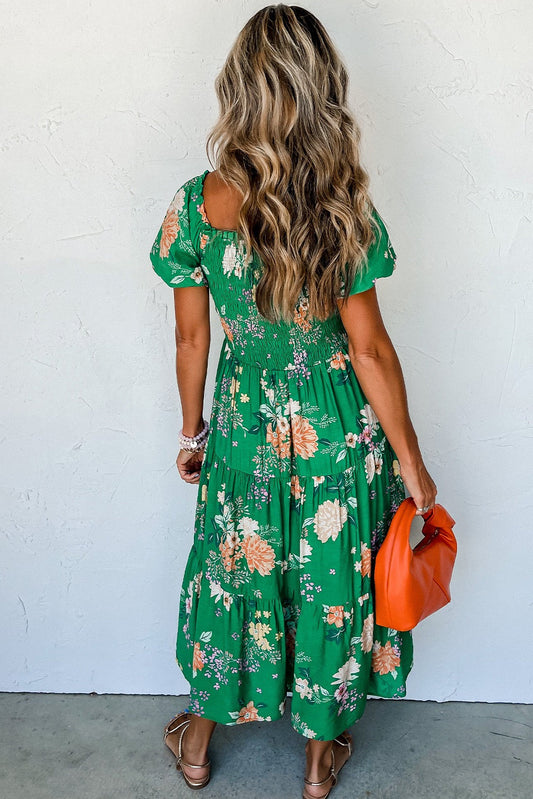 Green Floral Midi FB