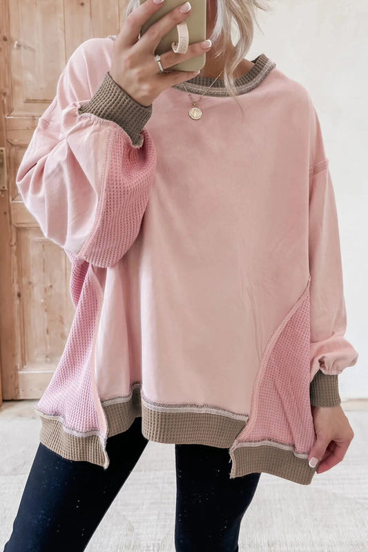 Colorblock Oversized Sweatshirt *THREE COLORS* Preorder-November
