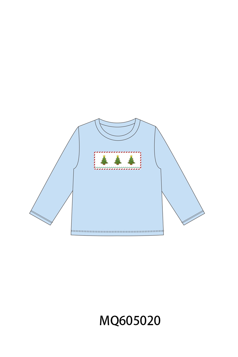 Blue Christmas tree embroidery collection-ETA early December