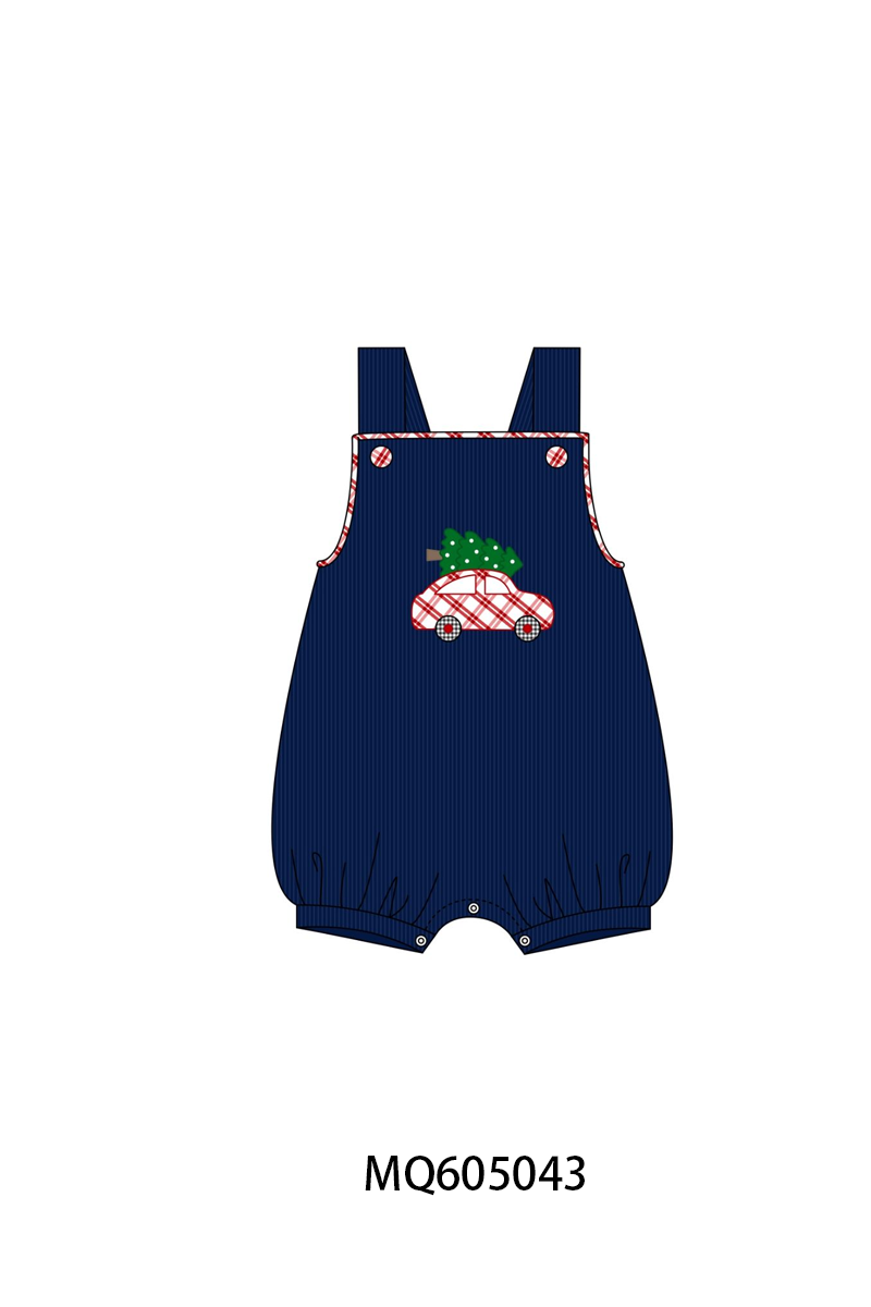 Navy christmas tree car embroidery collection-ETA early December
