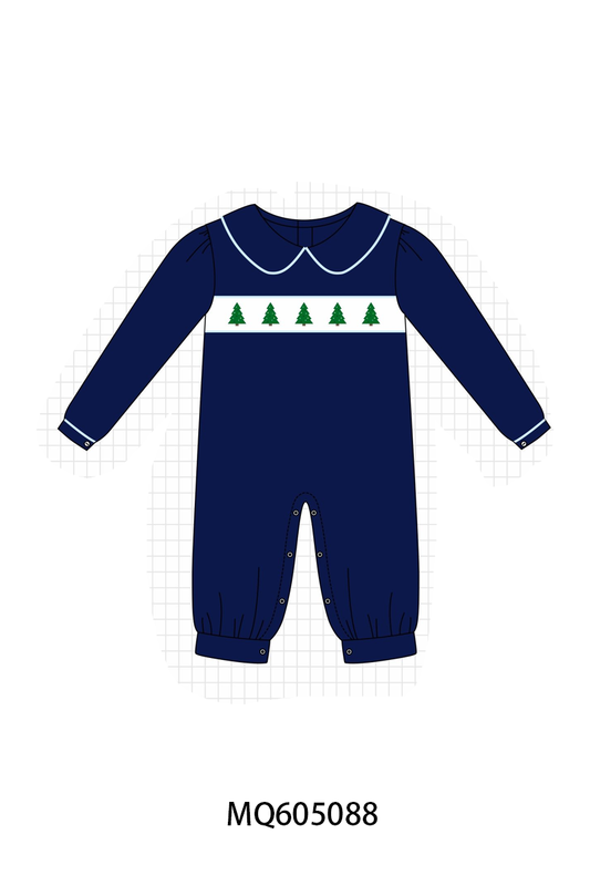 Navy Christmas tree embroidery collection-ETA early December