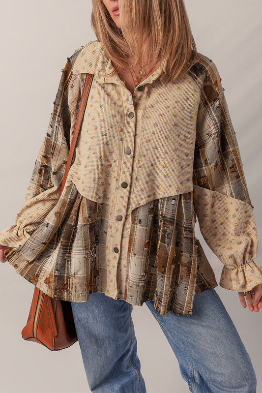 Boho Plaid Shacket Preorder-November