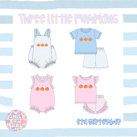 Three Little Pumpkins Collection-ETA SEPTEMBER