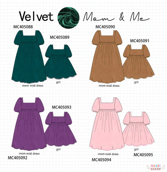 Mom & Me Velvet Dresses - ETA Early October