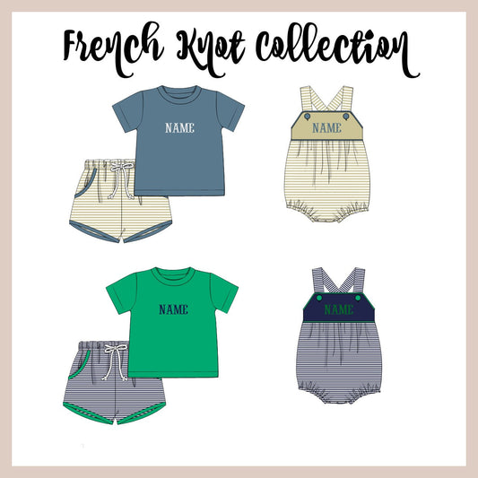 FRENCH KNOT NAME COLLECTION (ETA MAY )