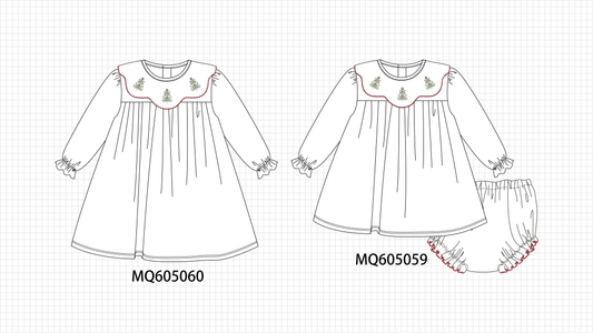 White Christmas tree embroidery collection-ETA early December