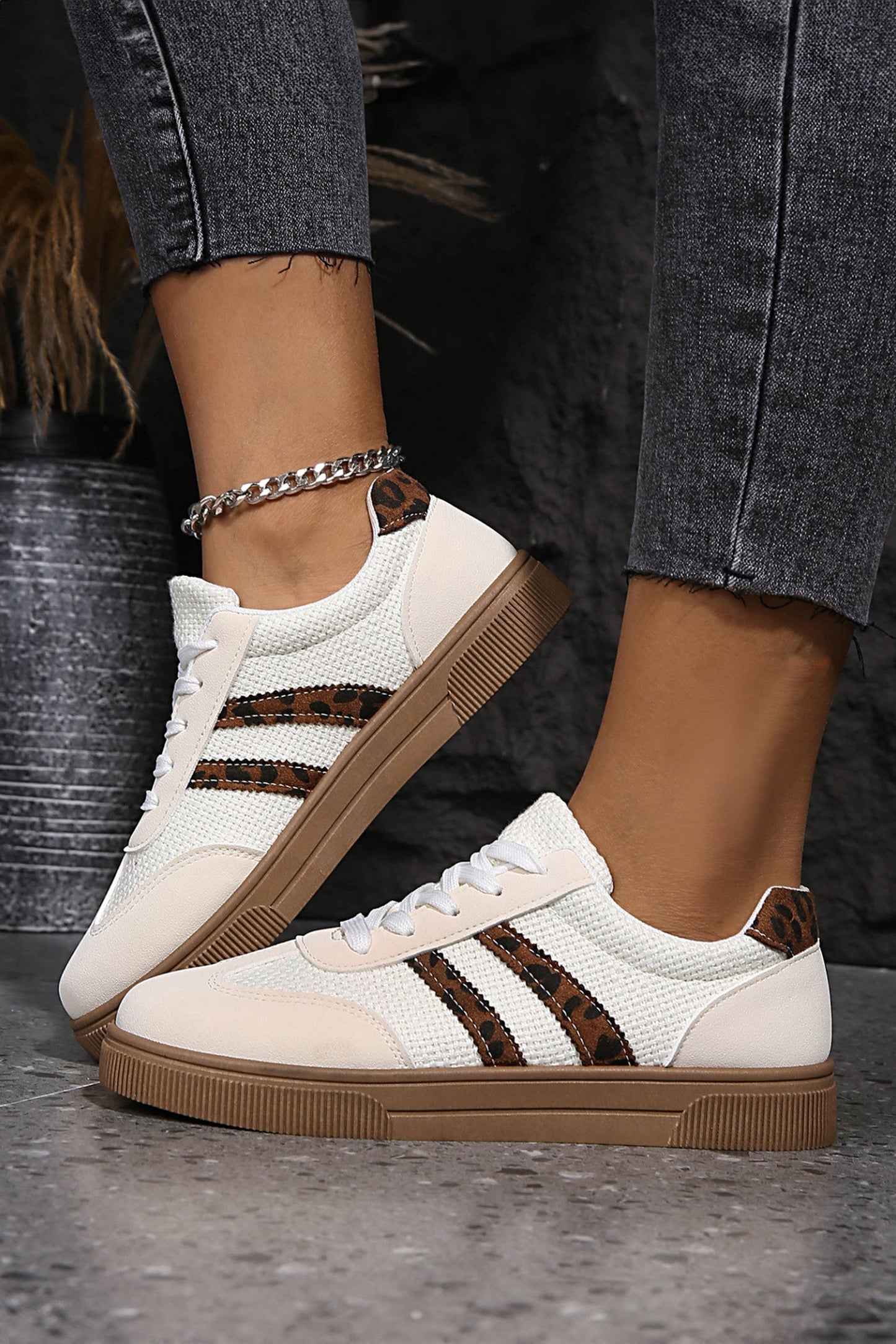 Leopard Patchwork Sneakers FB