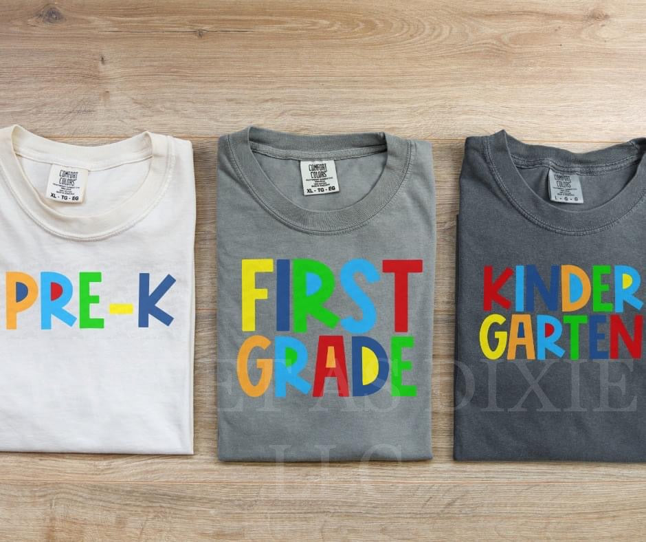 Boys Primary Back To School Grade Tee