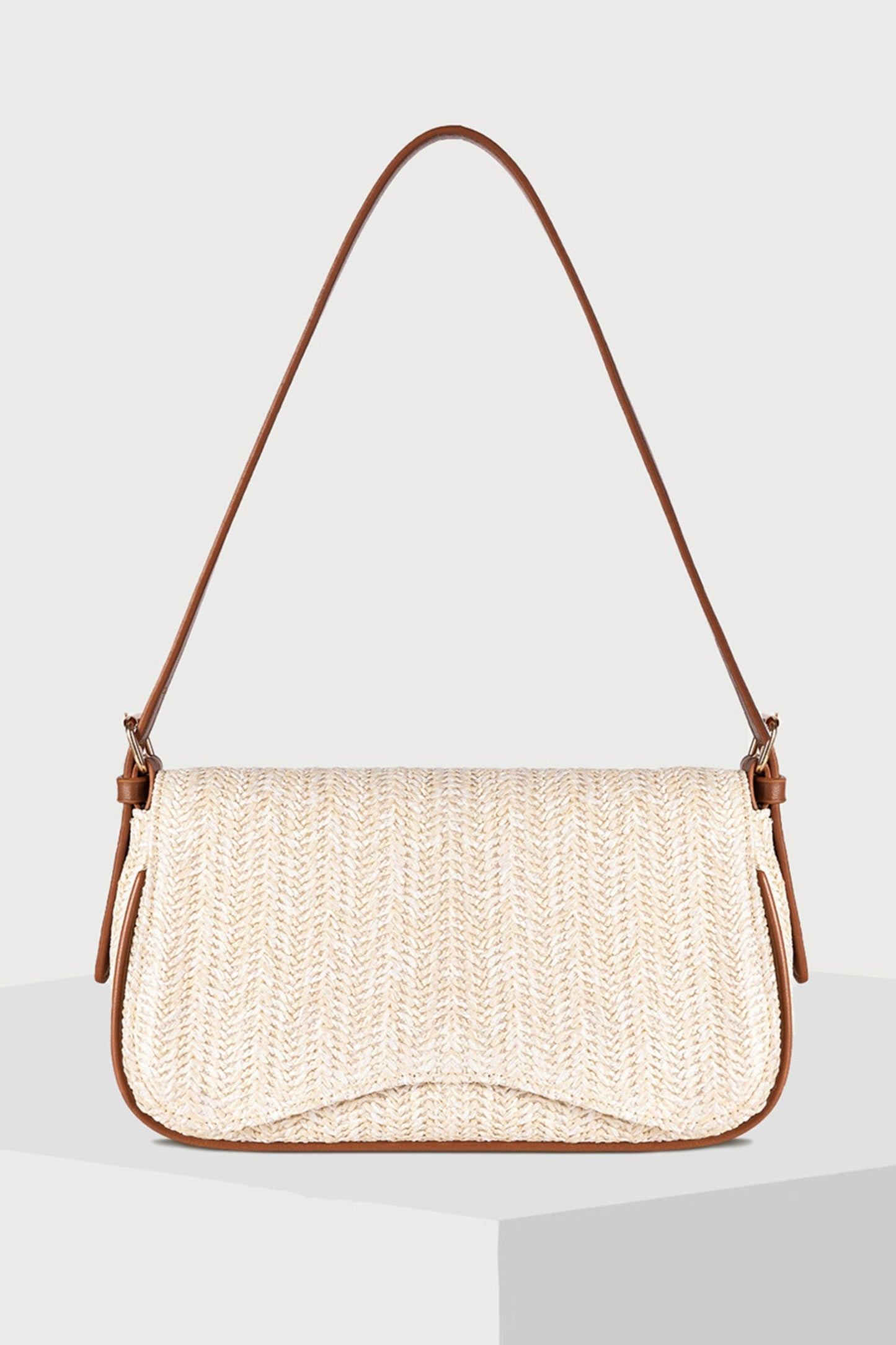 Woven Leather Shoulder Bag