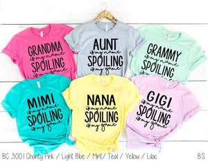 Spoiling Is My Game Tee