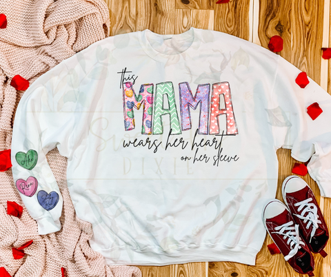 This Mama Wears Her Heart On Her Sleeve