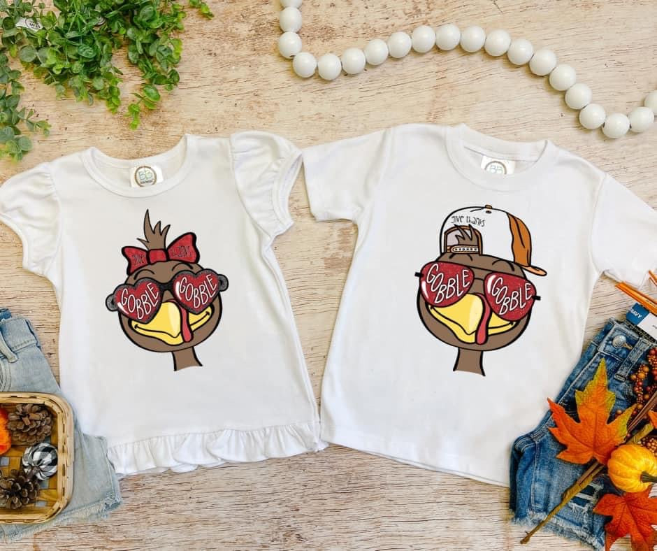 Gobble Gobble Kids Graphic Tee
