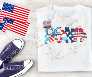 Personalized July Fourth Tee